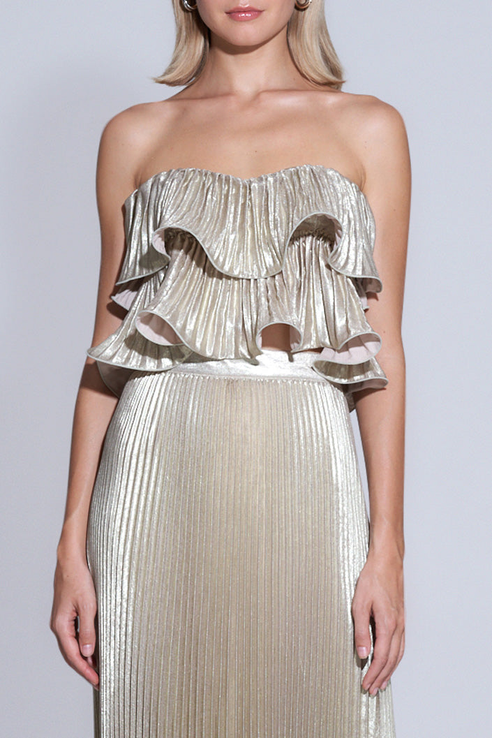 Romance Top Gold Shimmer