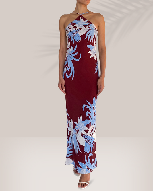 Rococo Sand Lia Halter Maxi Dress