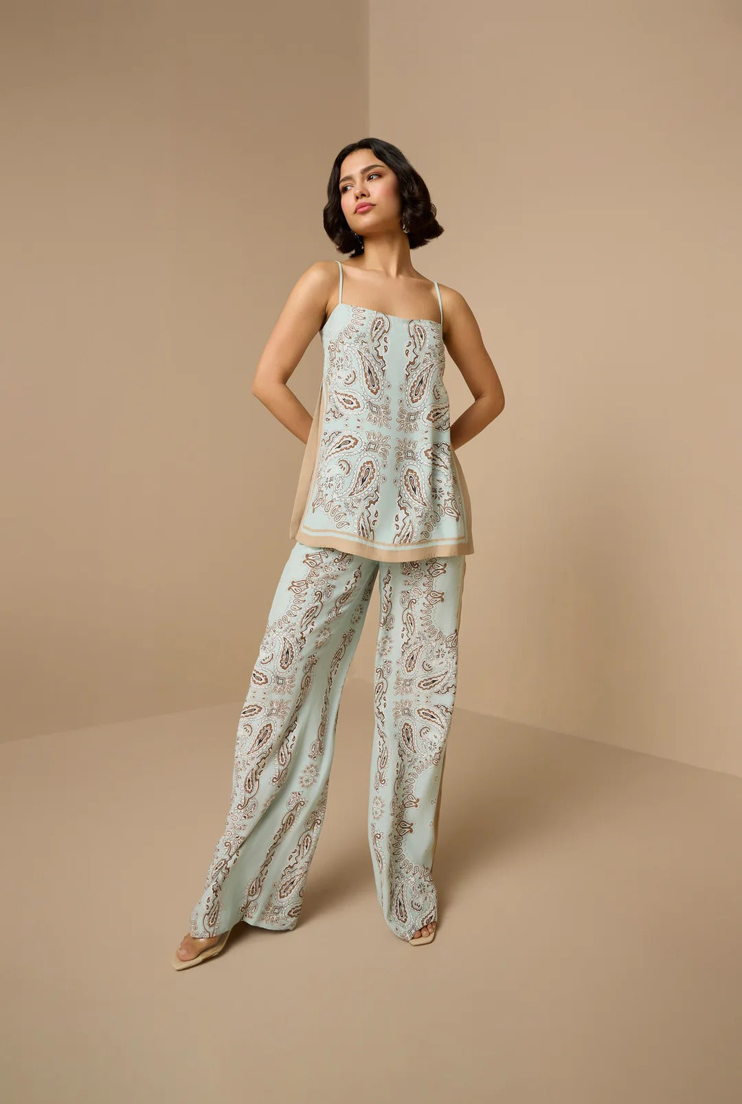 Hemant & Nandita Navi High Slit Top