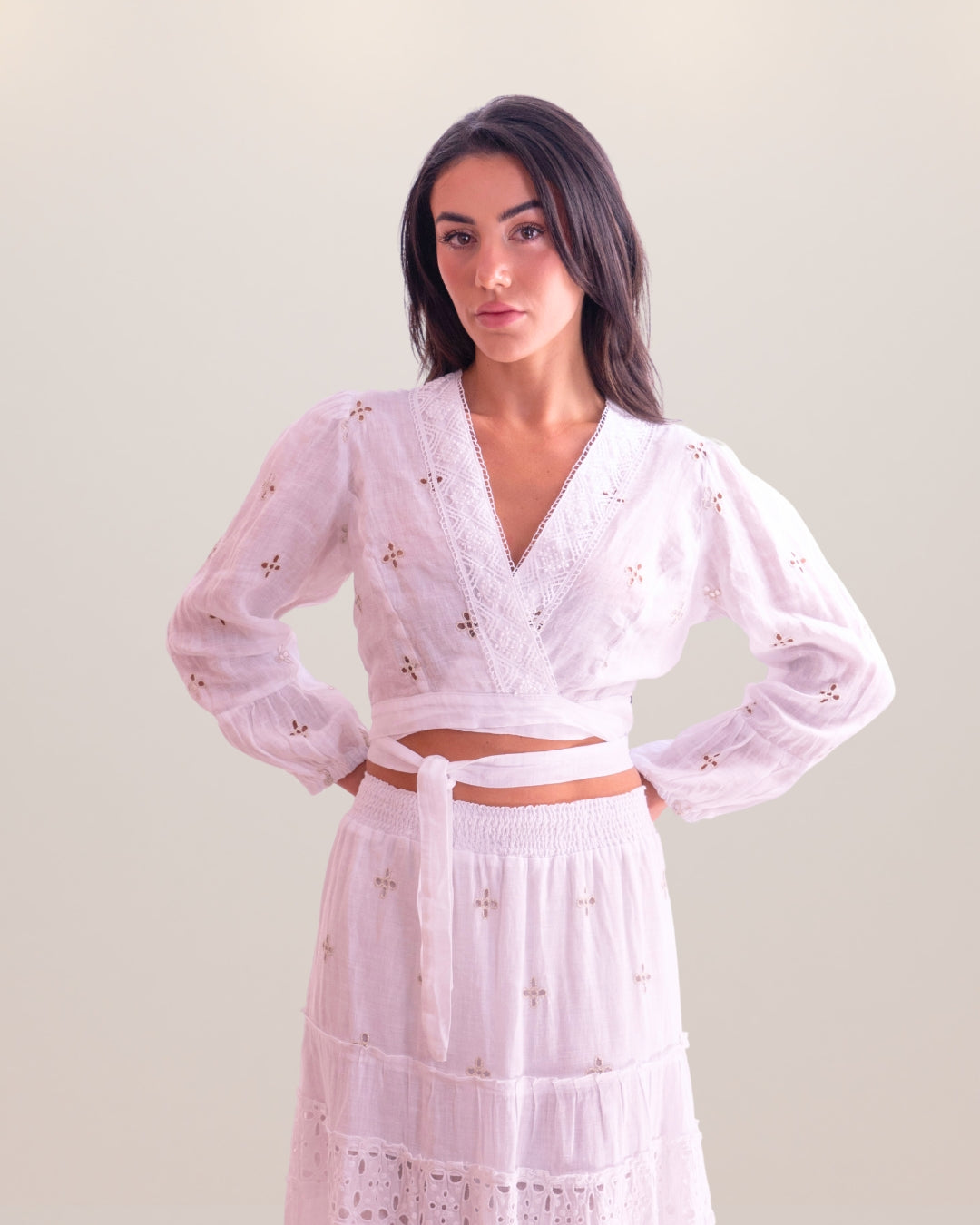 Lorenza Linen Top