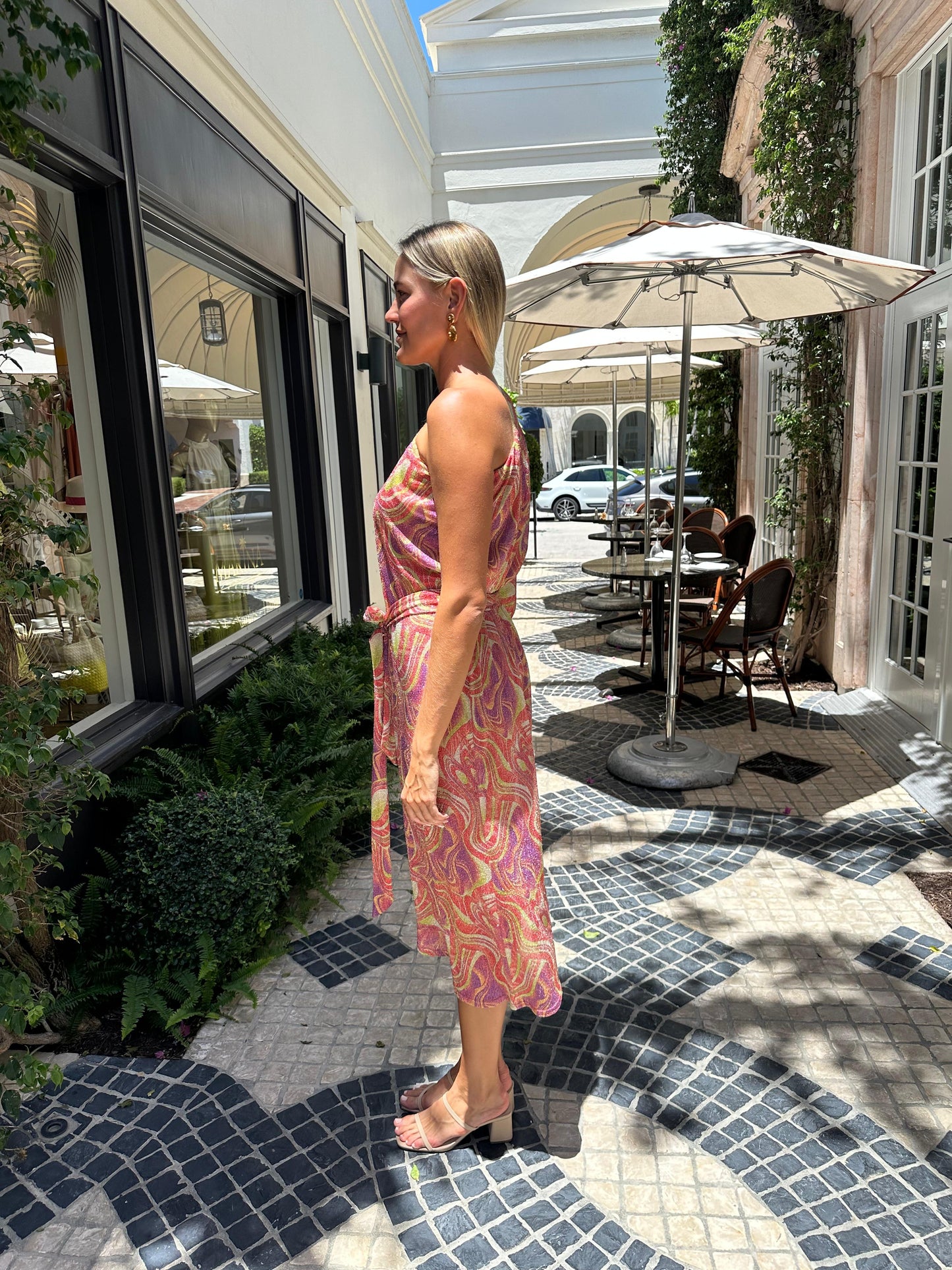 Vanita Rosa Nil Kaftan Long Dress