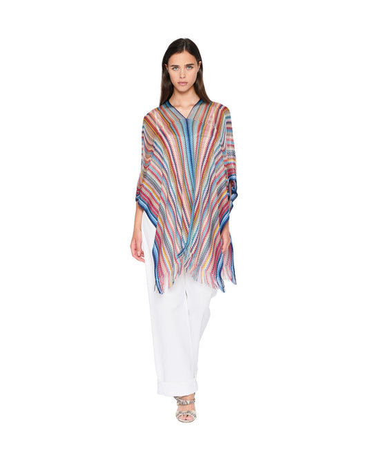 Missoni Knitted Poncho V-neck