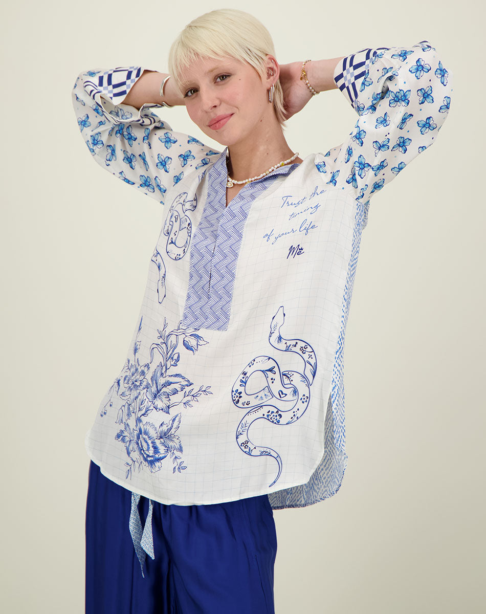 Me369 Alexa Amalfi Placket Tunique
