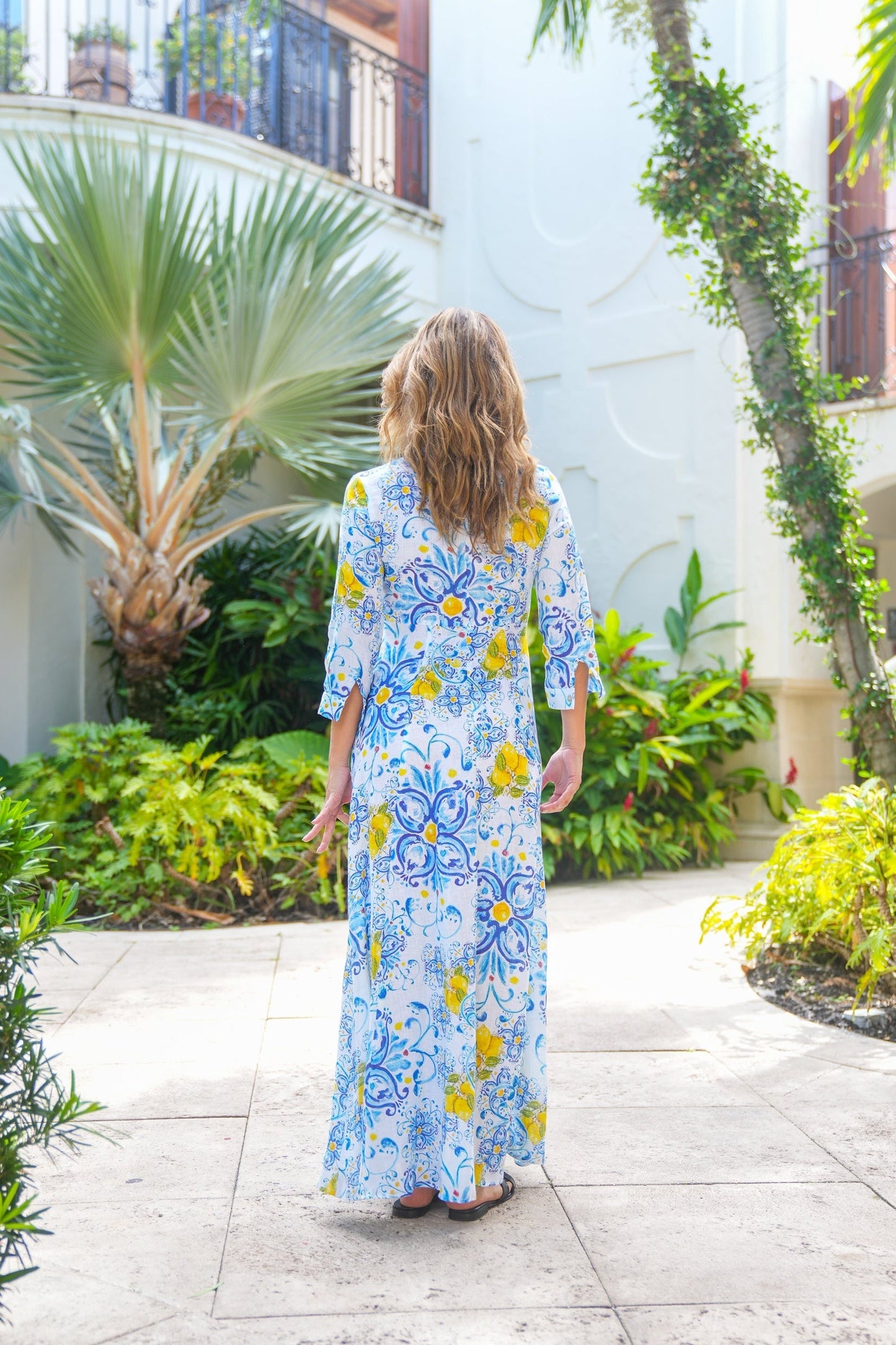 Shirt Dress New Linen Printed