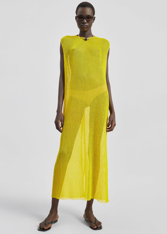 Annecy Lace Dress - Yellow