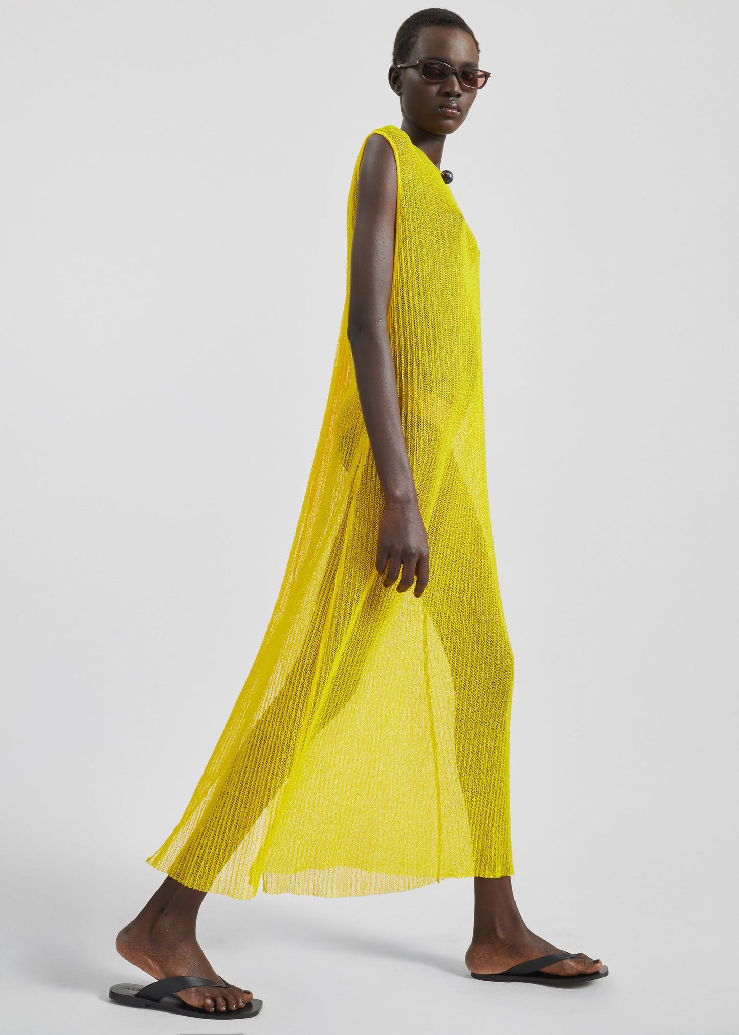 Annecy Lace Dress - Yellow