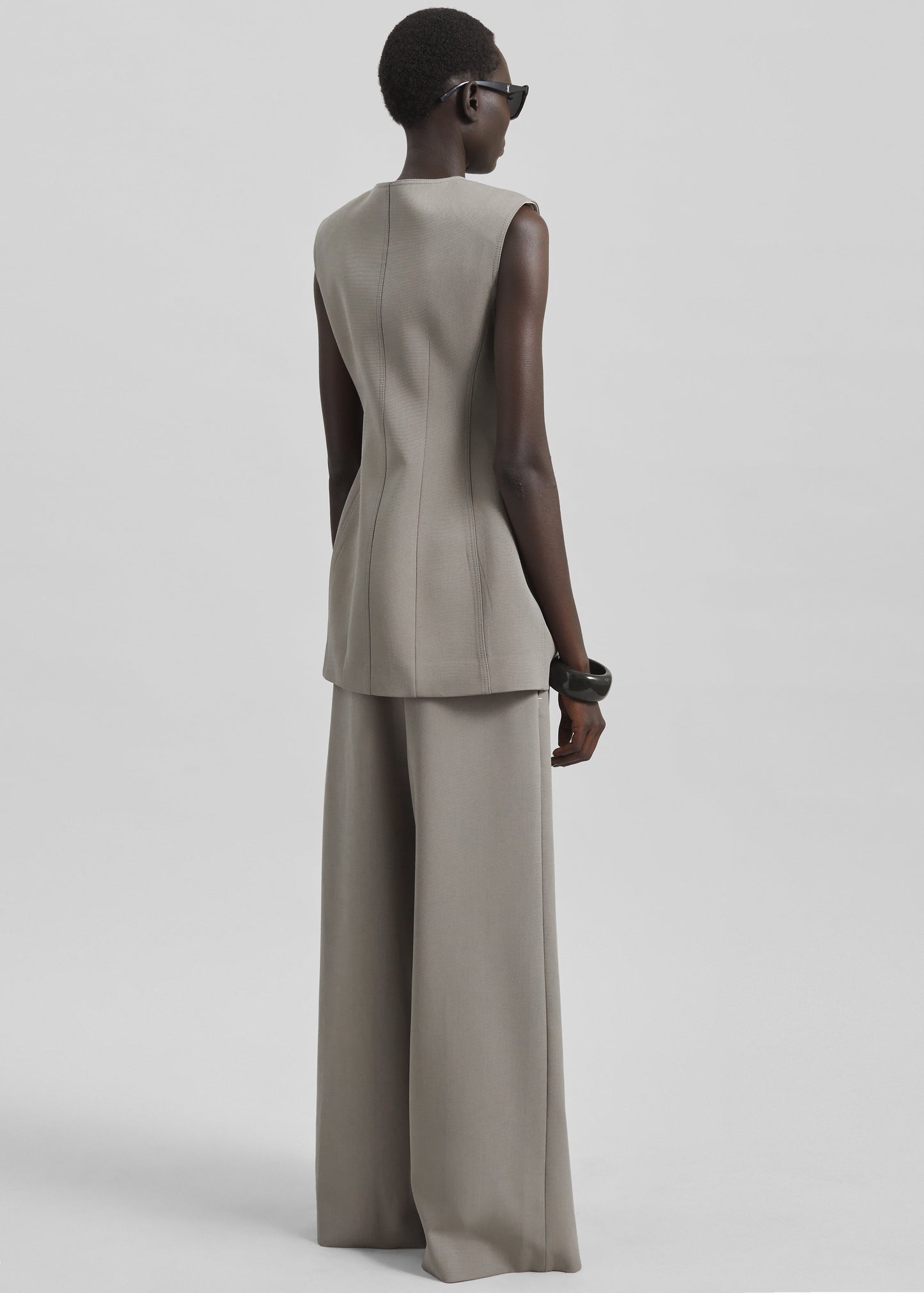 Ashbury Vest Dress - Taupe