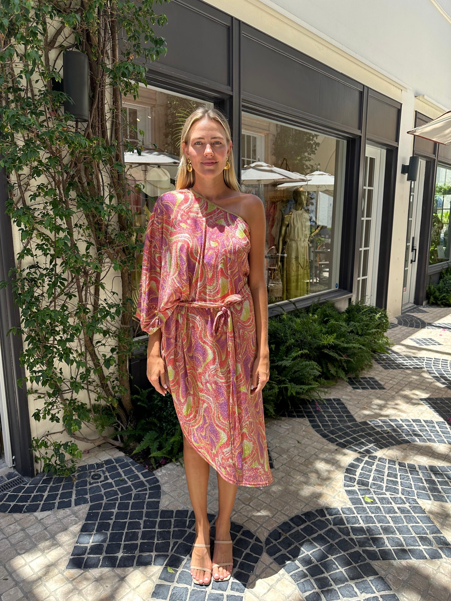 Vanita Rosa Nil Kaftan Long Dress