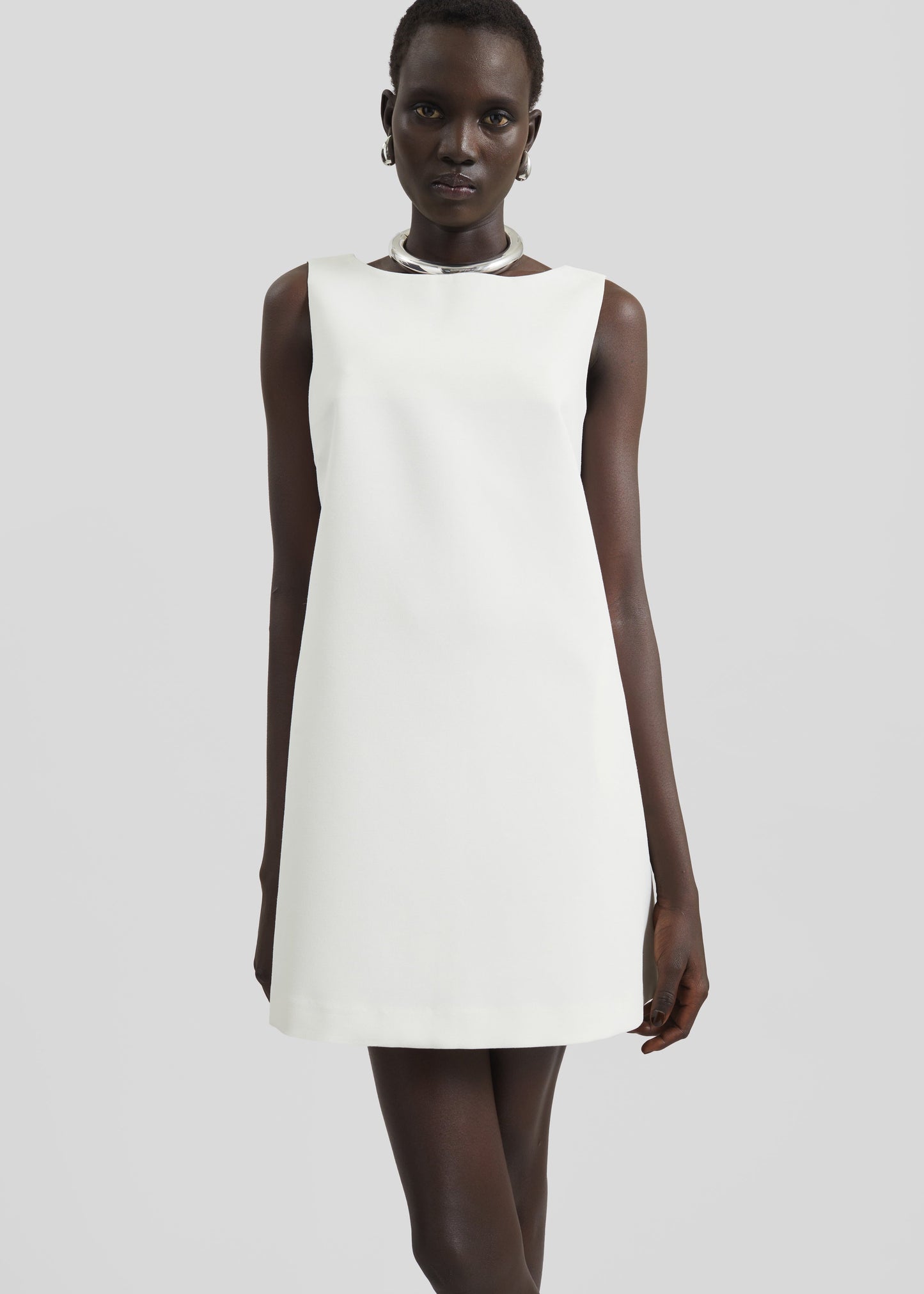 Cersay Mini Trapeze Dress - Ivory