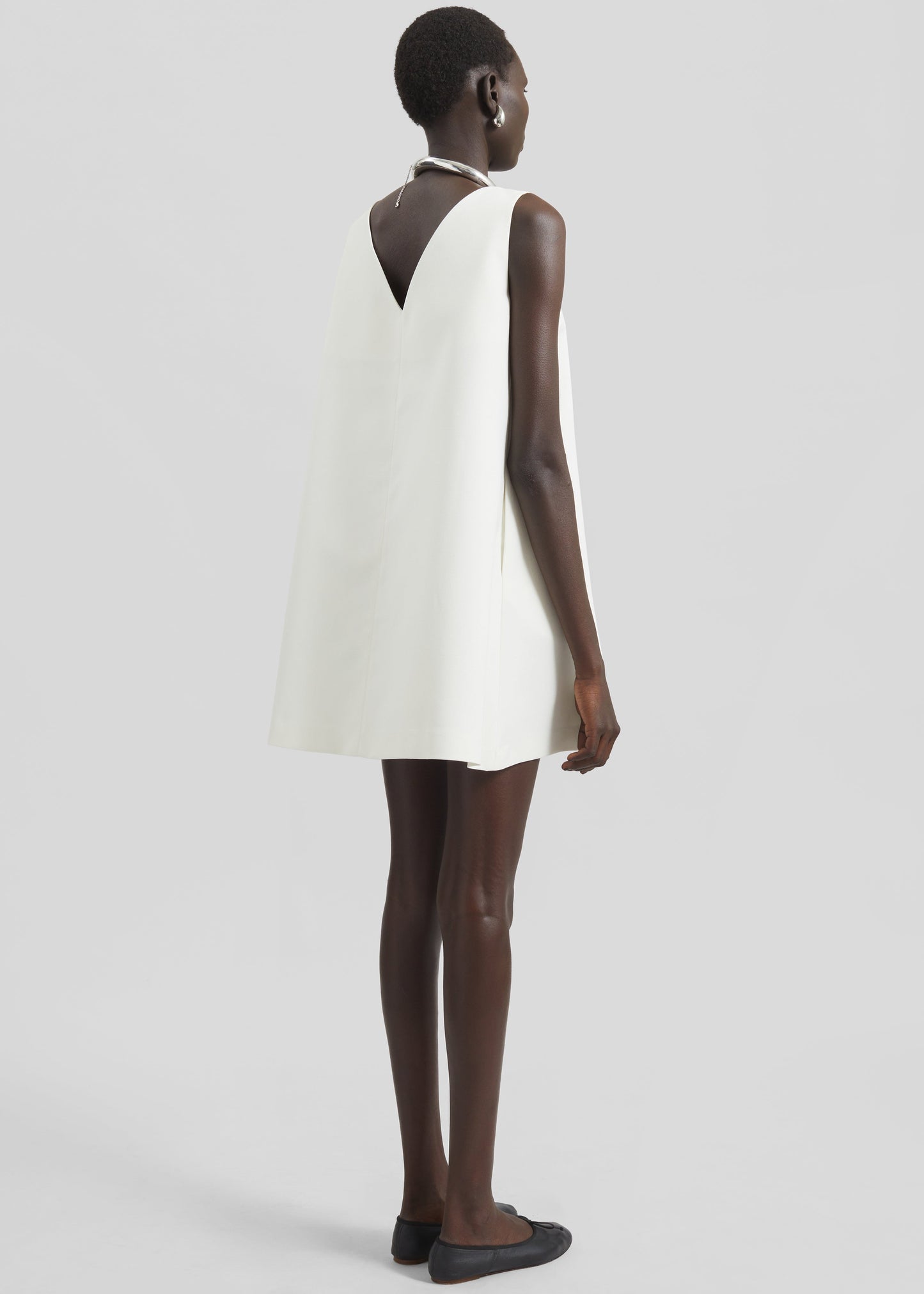 Cersay Mini Trapeze Dress - Ivory