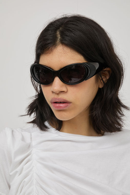 Collina Strada Cocoon Sunglasses in Black