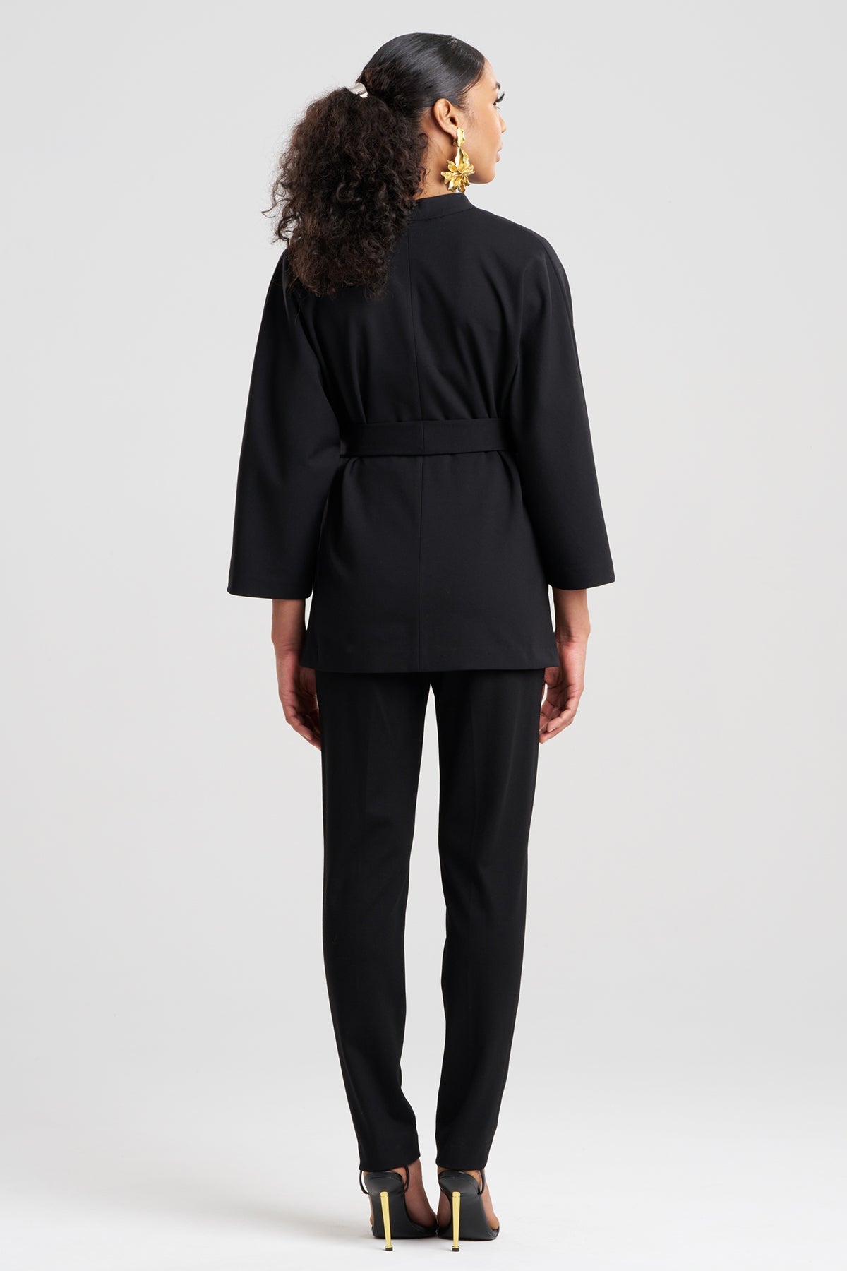 Compact Knit Kimono Jacket