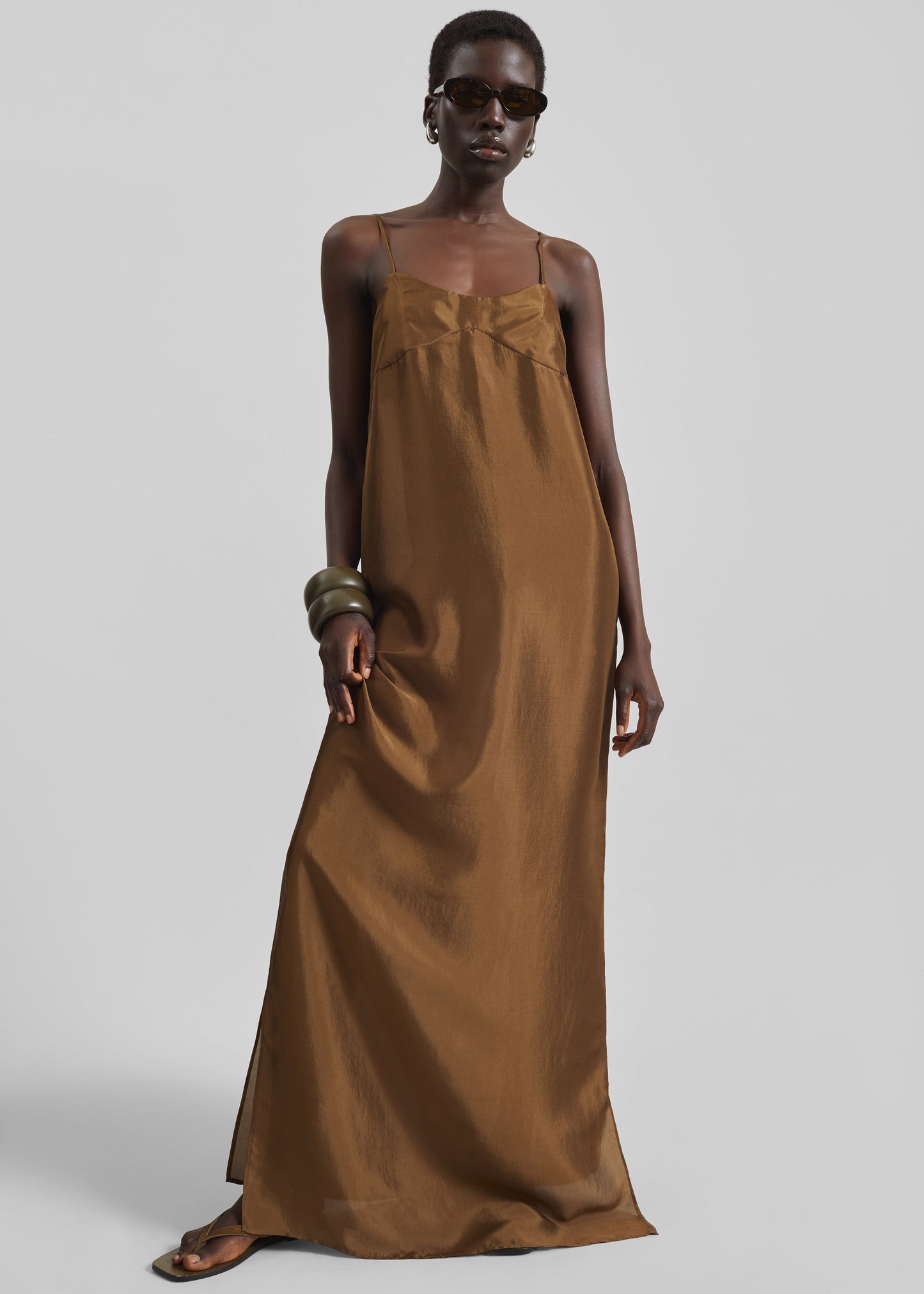 Dylana Sleeveless Maxi Dress - Bronze