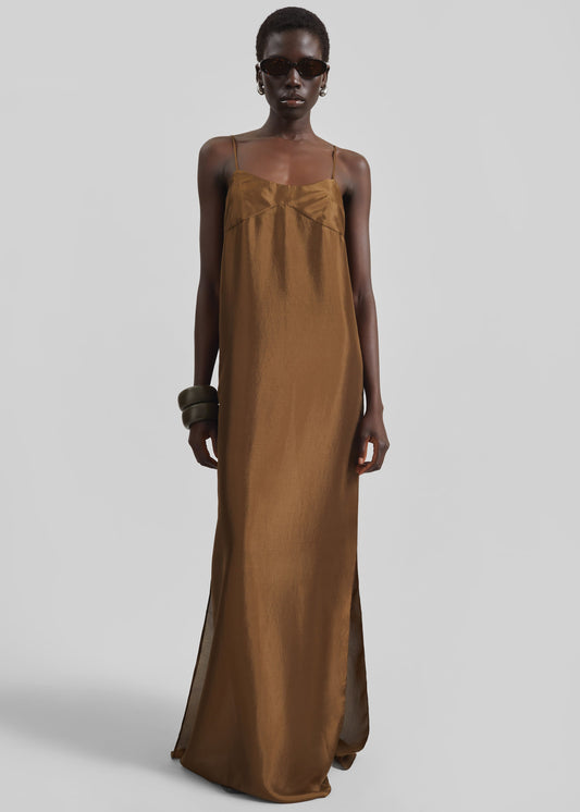 Dylana Sleeveless Maxi Dress - Bronze