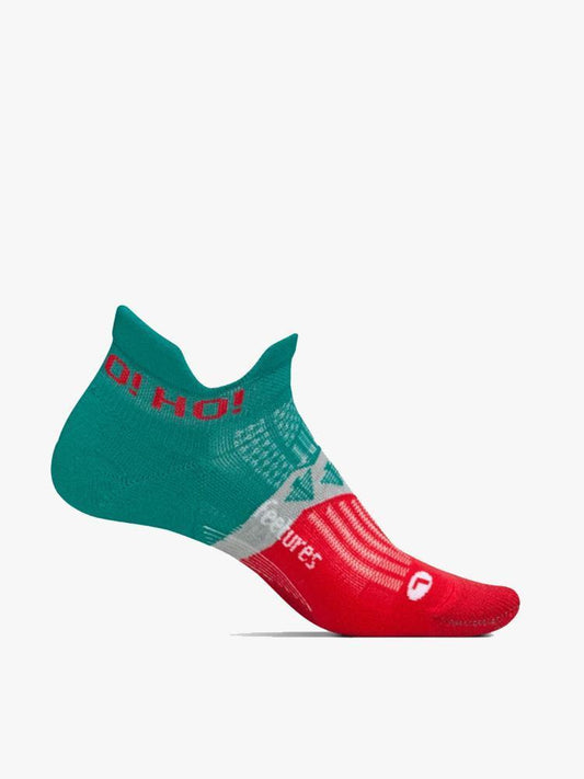 Feetures Holiday Elite light Cushion No-Show Tab Sock