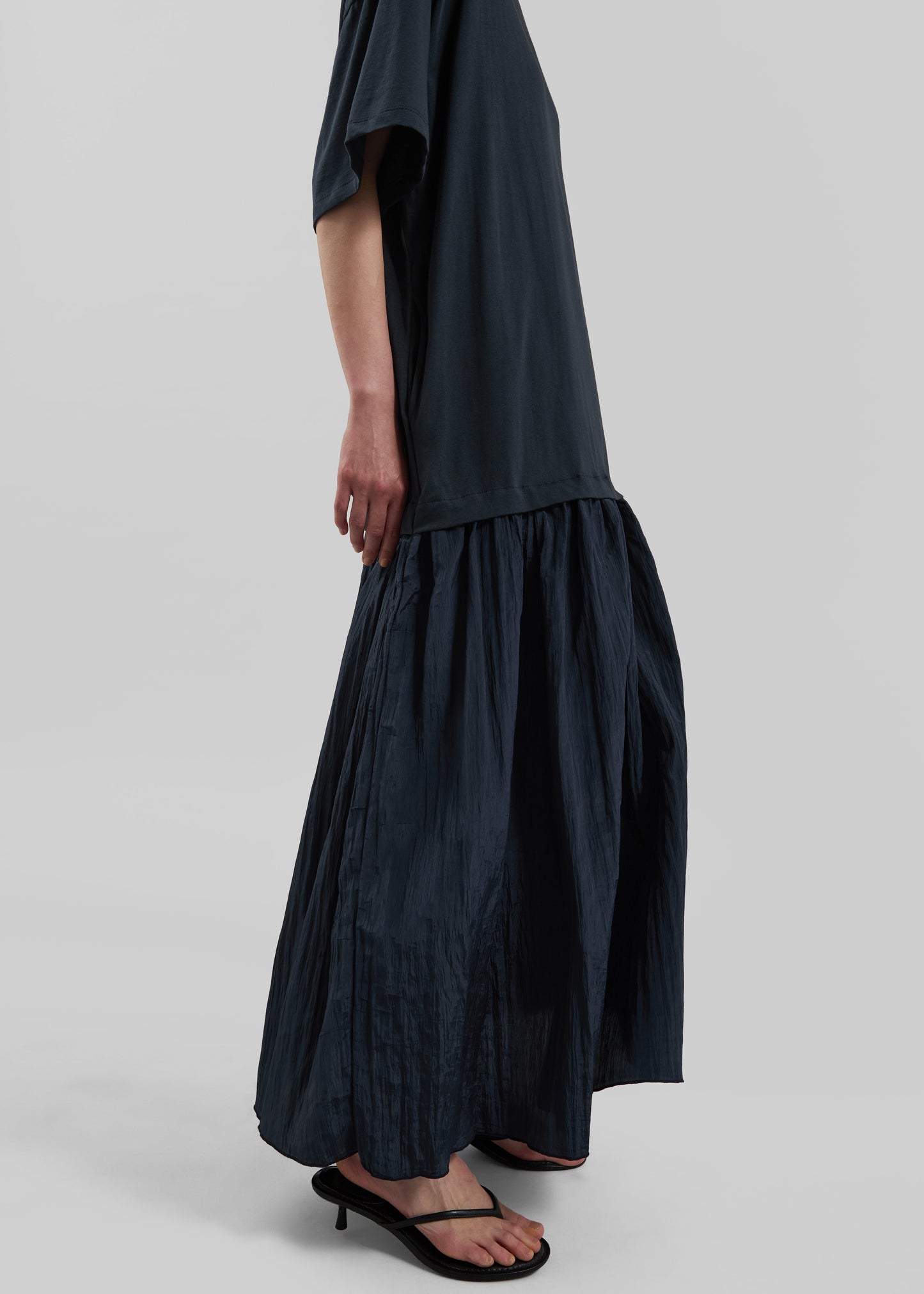 Endell Drop-Waist T-Shirt Dress - Navy