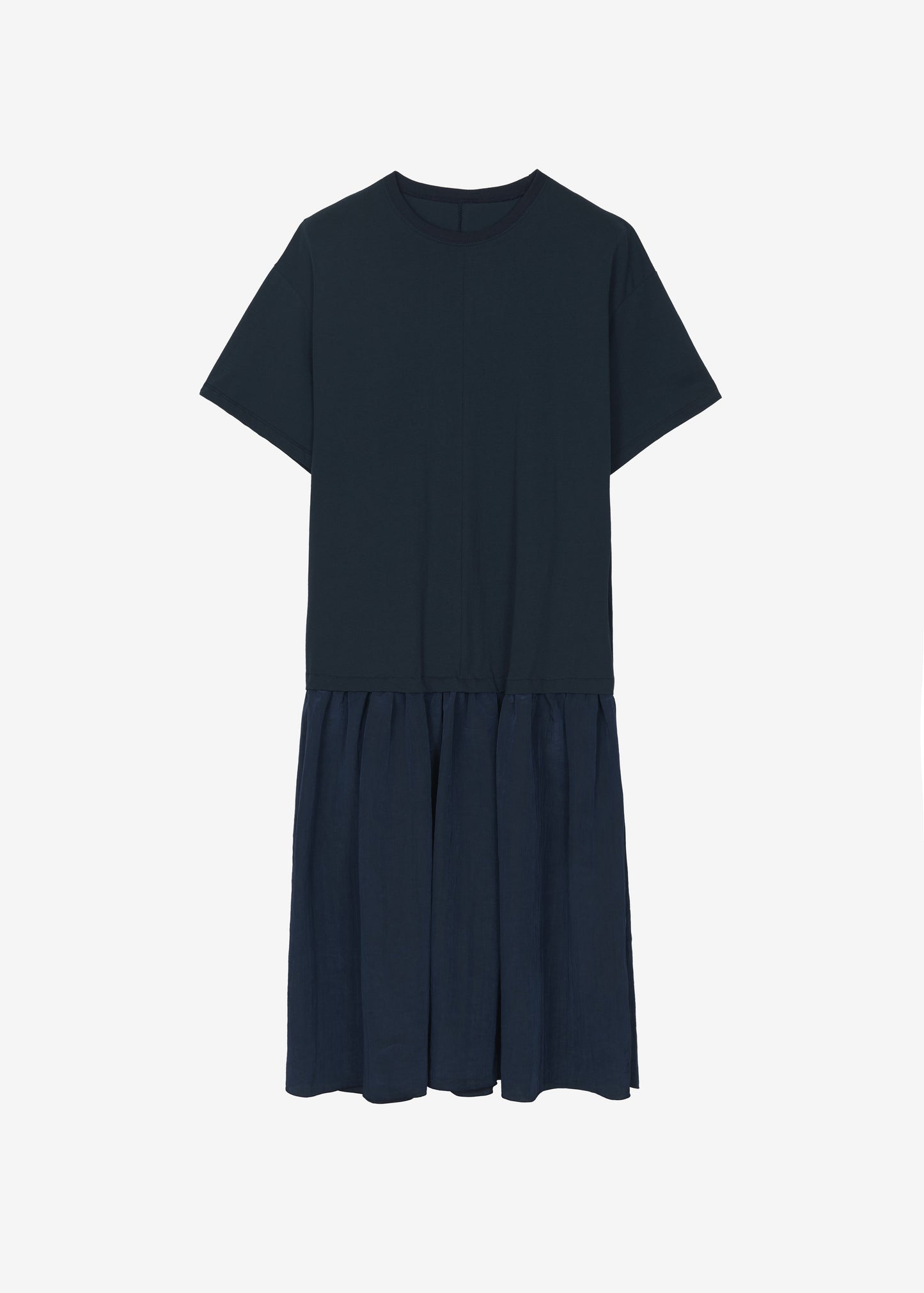Endell Drop-Waist T-Shirt Dress - Navy