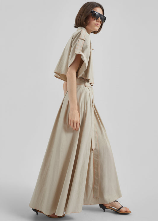 Everset Trench Dress - Beige