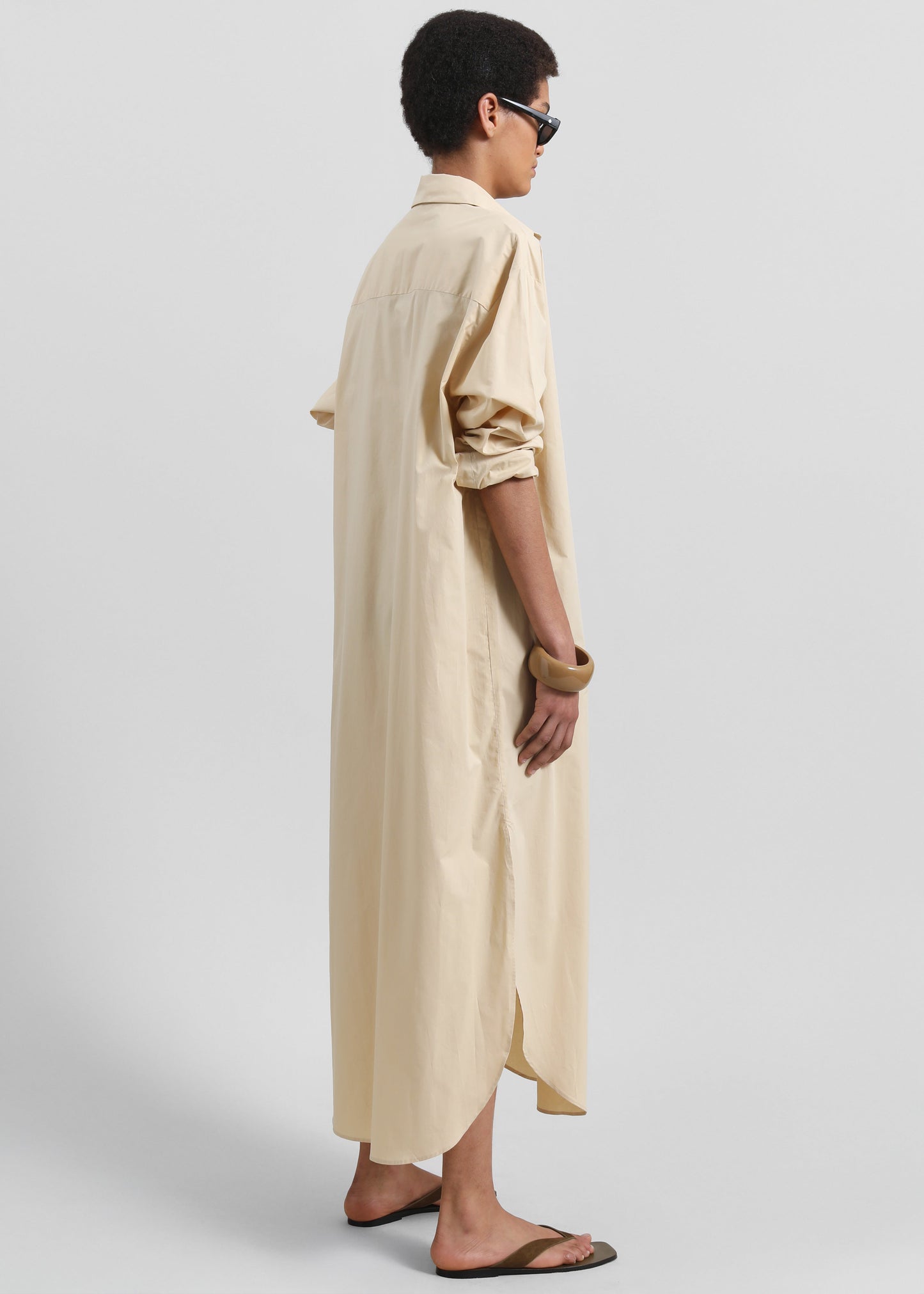 Helena Shirt Dress - Beige