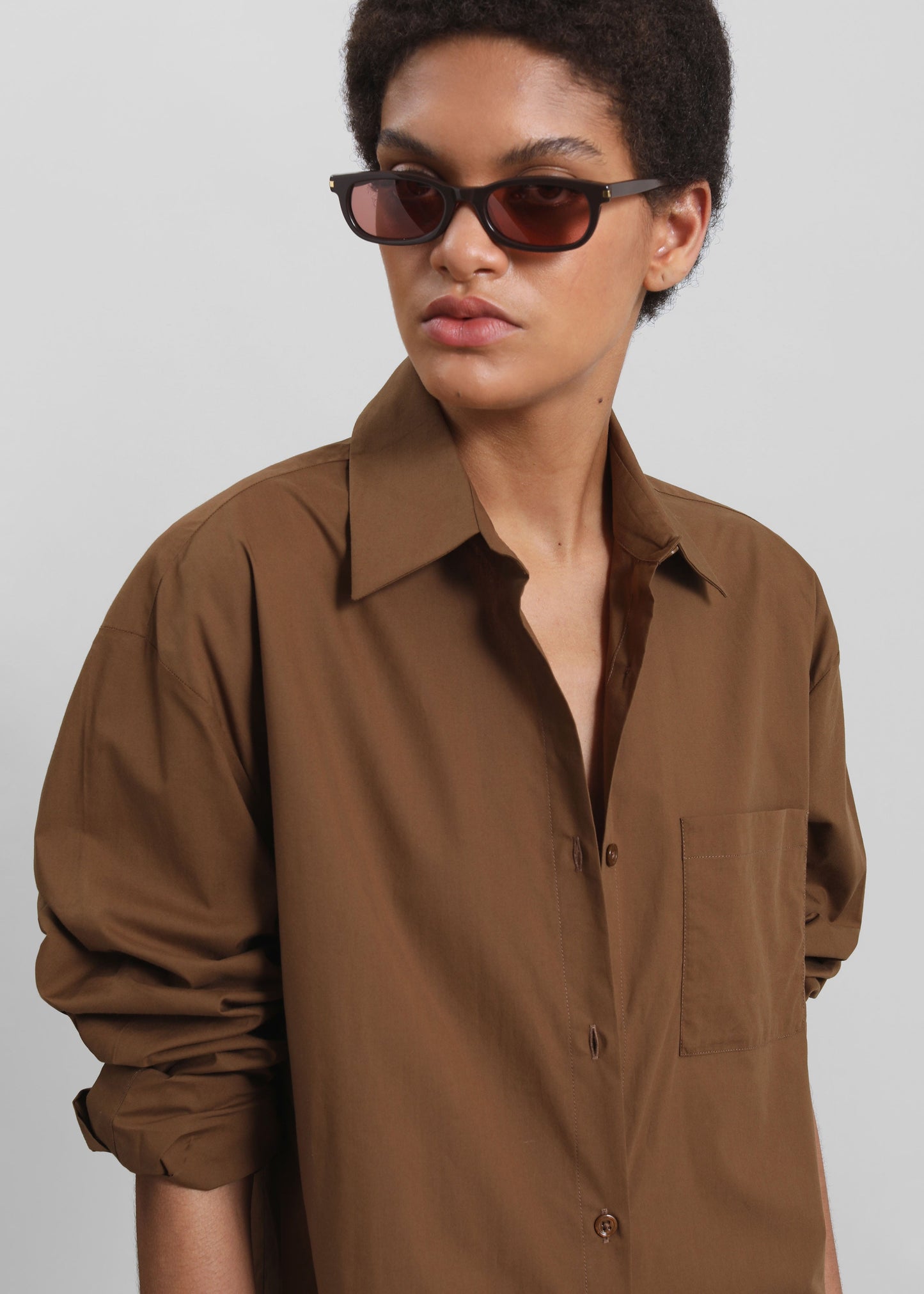Helena Shirt Dress - Brown
