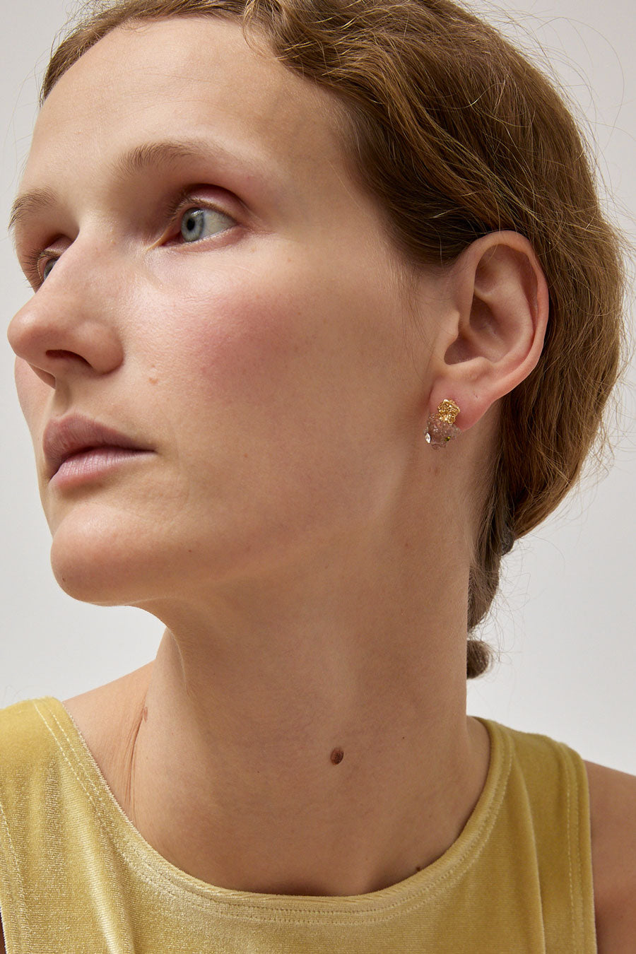 Hannayoo Works Night Rain Memory Earrings in Tan