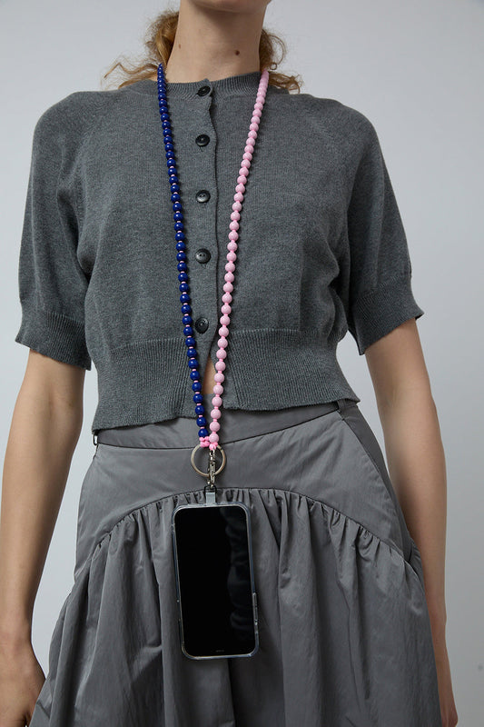 Ina Seifart Handykette Phone Necklace in Rose and Blue Duo