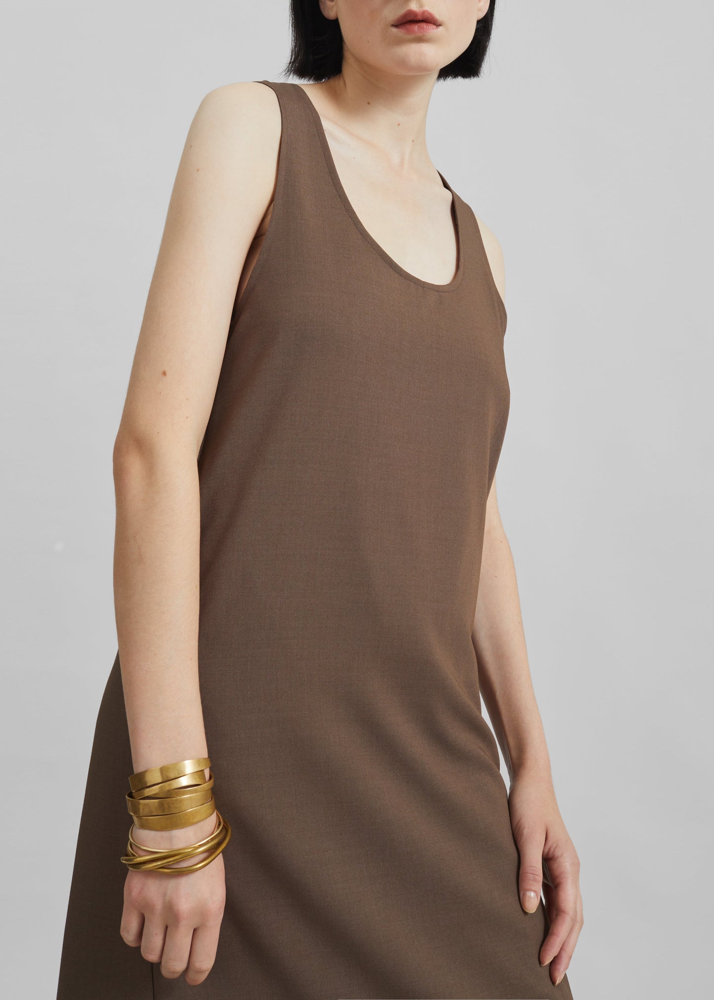 Kenmare Midi Dress - Brown