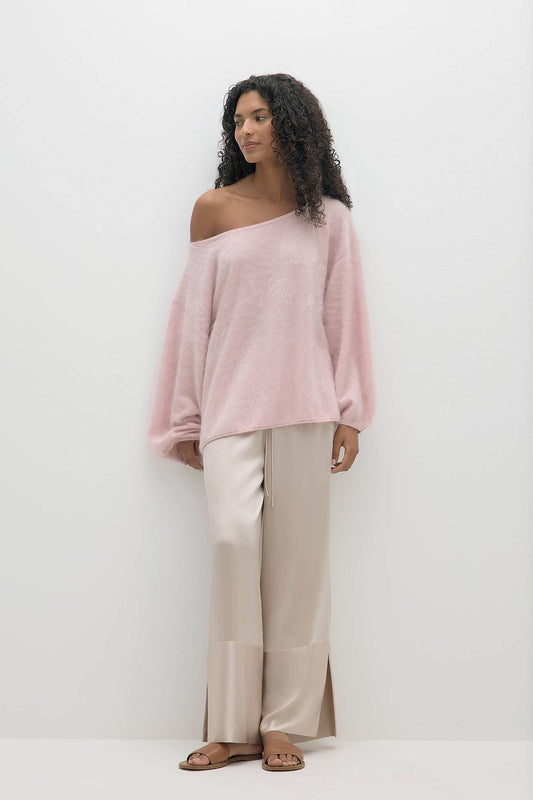 MOLLY SILK WIDE-LEG PANT