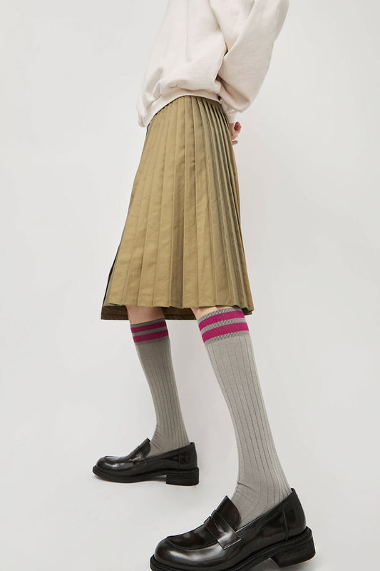 Maria La Rosa Bio Cotton Tube Socks in Steel