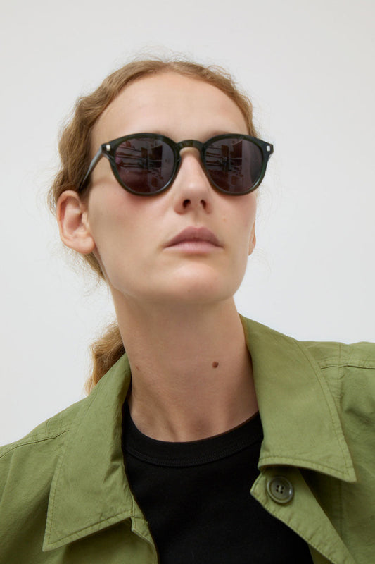 Monokel Nelson Sunglasses in Bottle Green