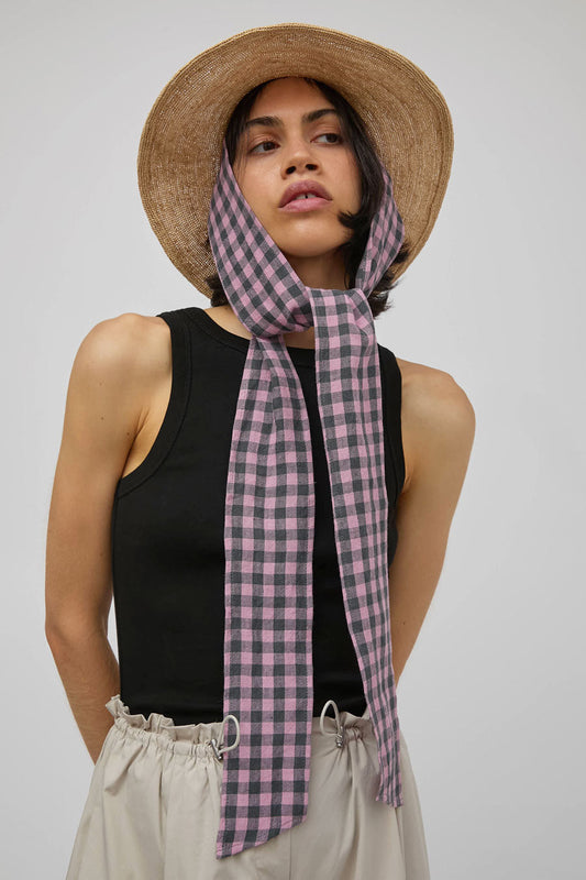Muhlbauer Duke Alessio Hat in Natural with Check Rose