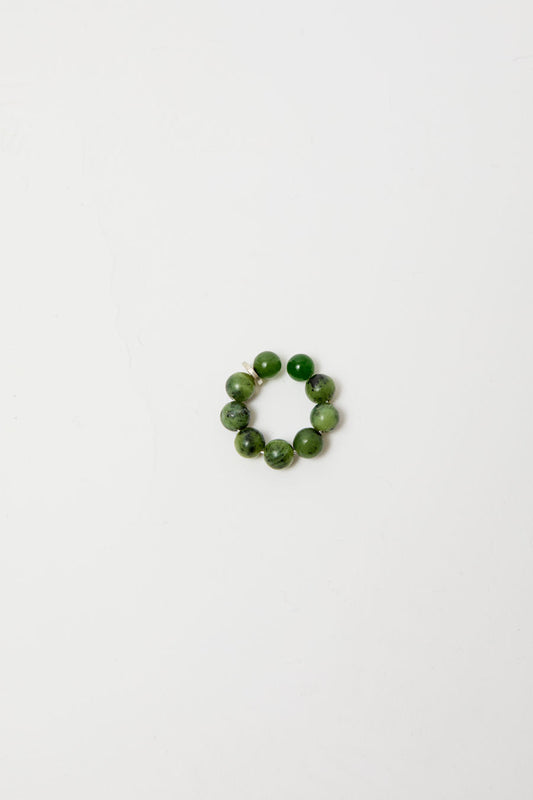 Mussels and Muscles Spheres Small Earcuff in Dark Green