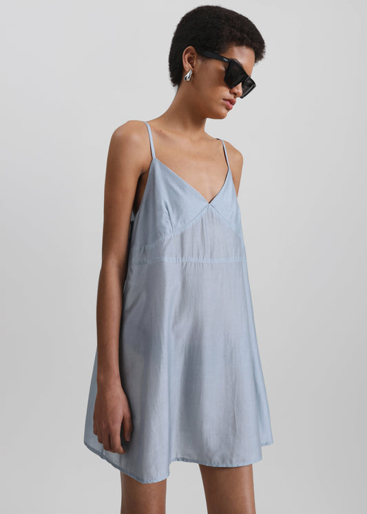 Noli Slip Mini Dress - Dusty Blue