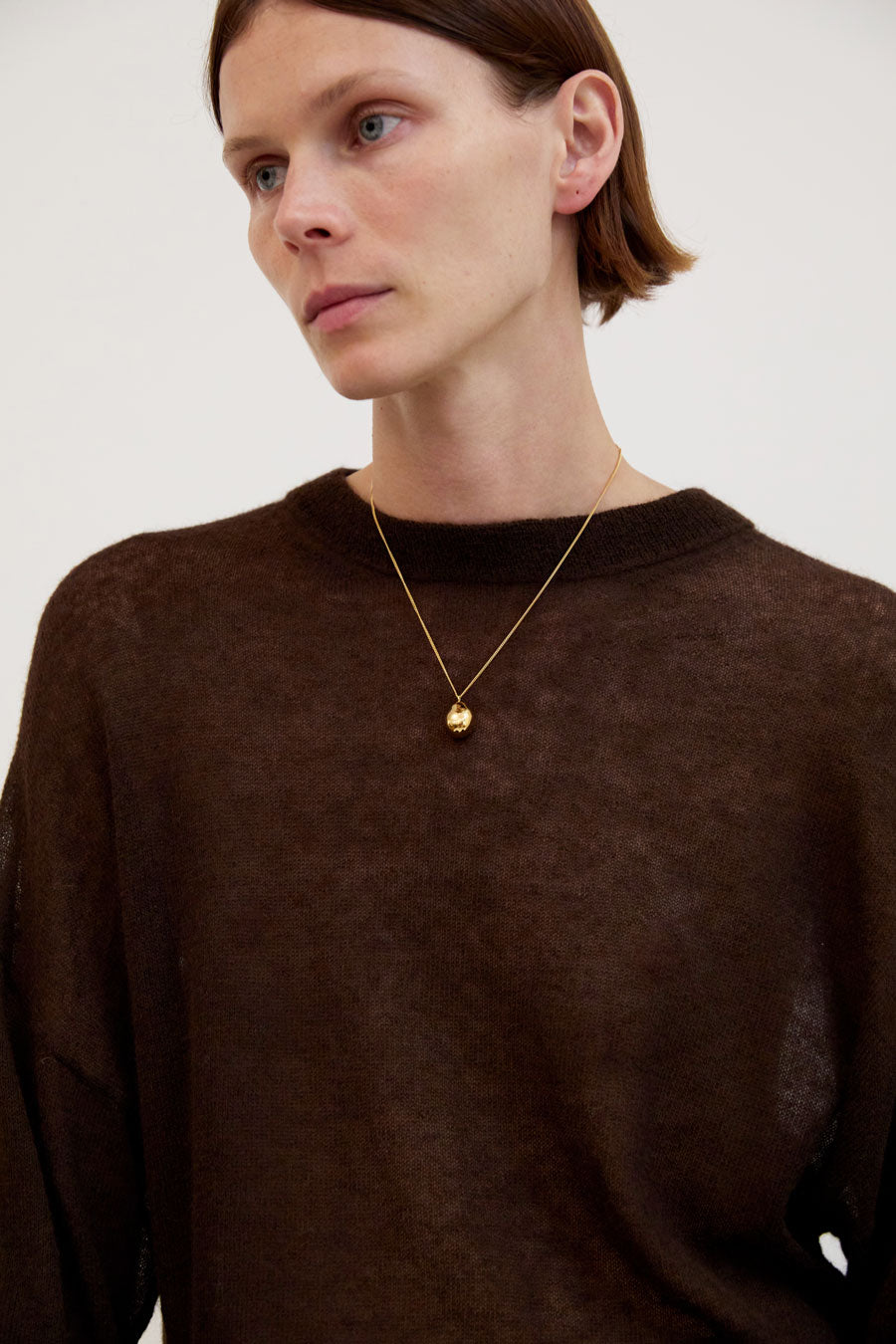 Nina Gordon Drop Necklace in Gold