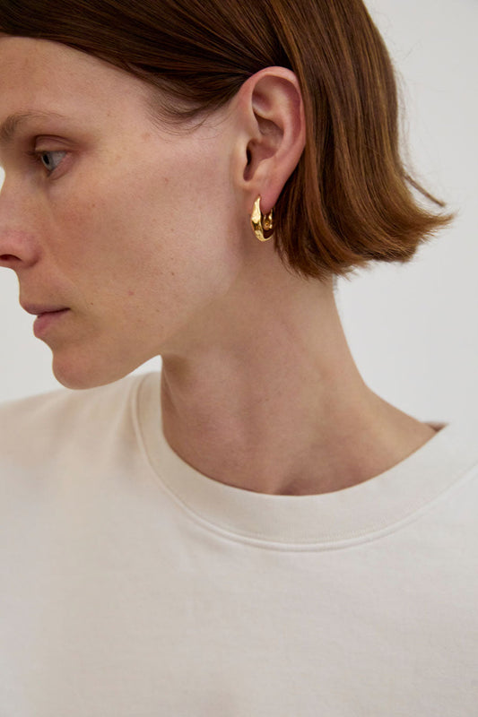 Nina Gordon Marina Hoop in Gold