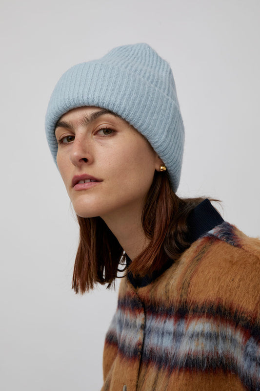 No.6 Knit Hat in Ice Blue