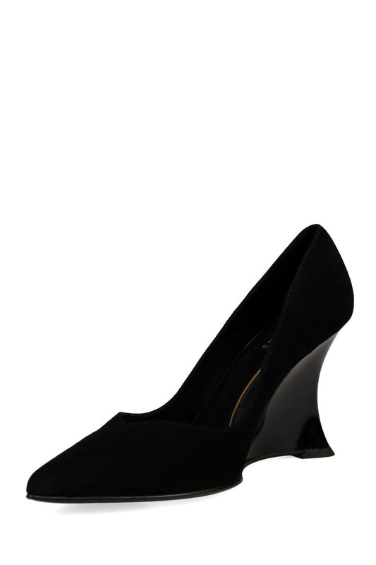 Nori Suede Wedge Pump