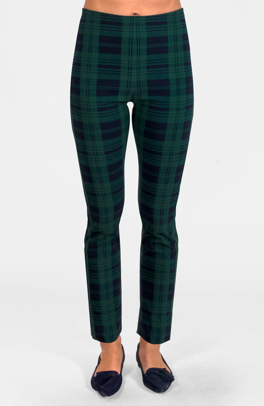 Gripeless Pull On Pants - Black Watch Plaid