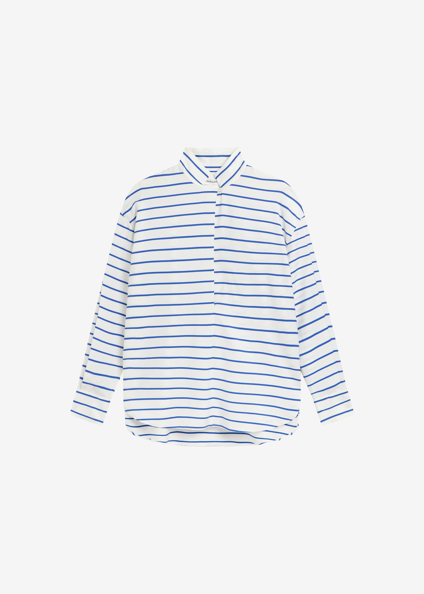 Picos Shirt Dress - White/Blue Stripe