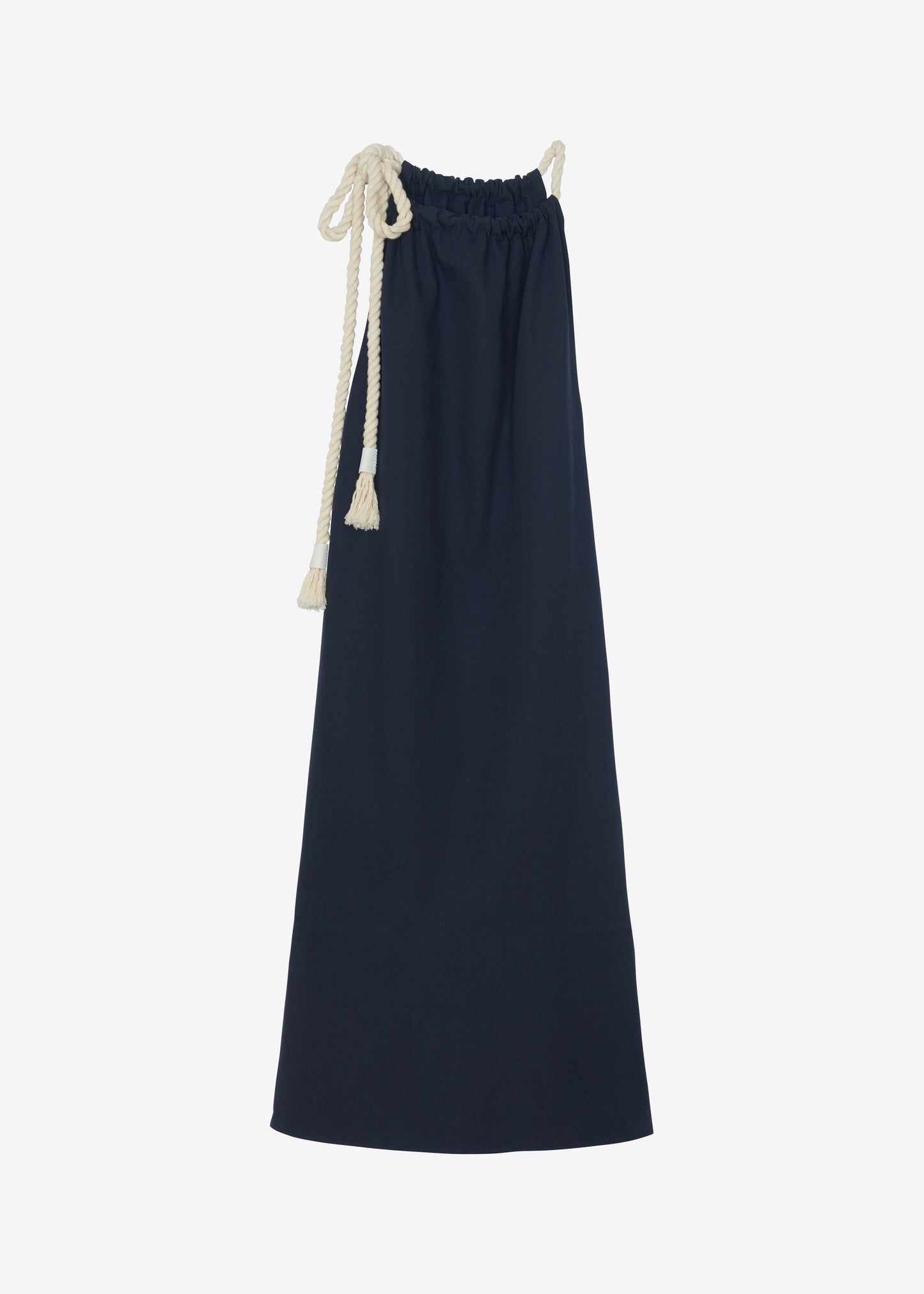 Sarnico Rope-Tie Halter Dress - Navy