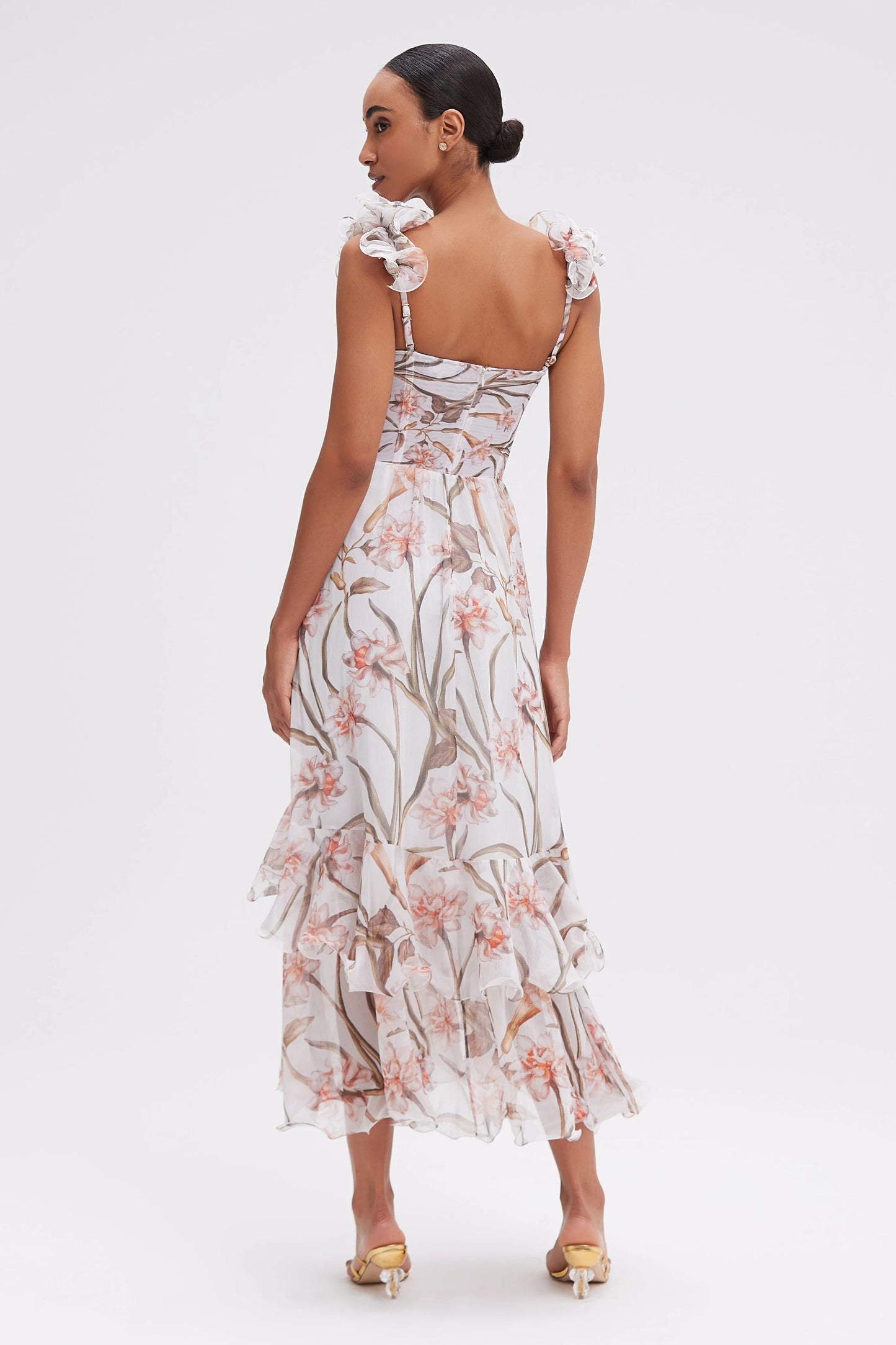 PatBo Botanic Retro Flutter Maxi Dress