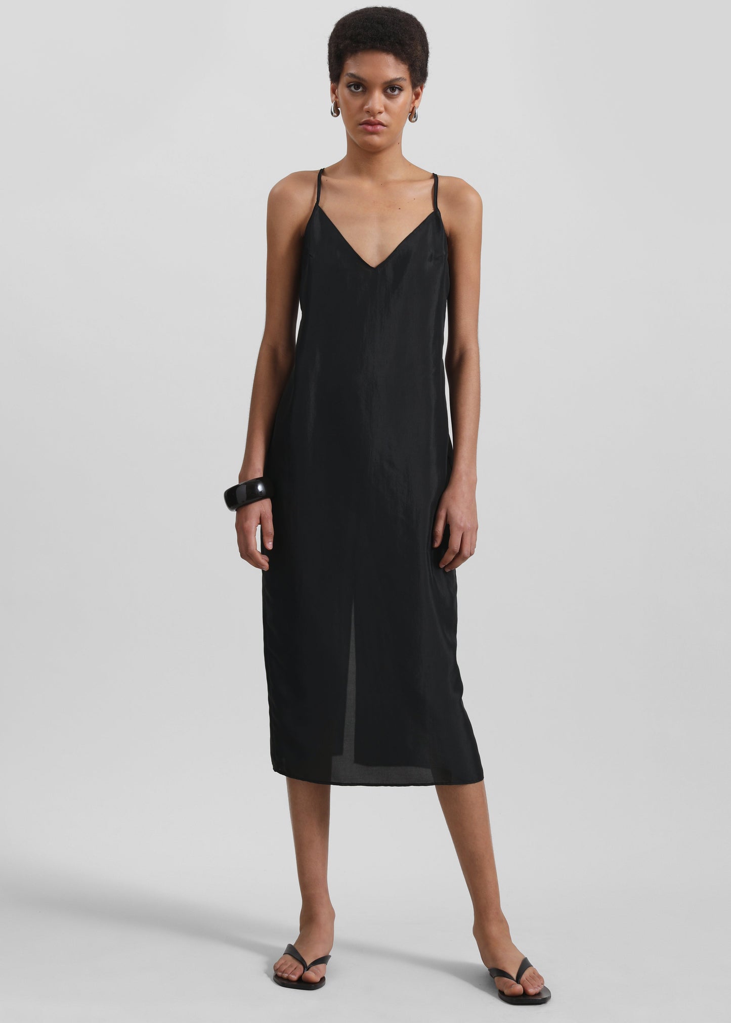 Vence Slip Dress - Black