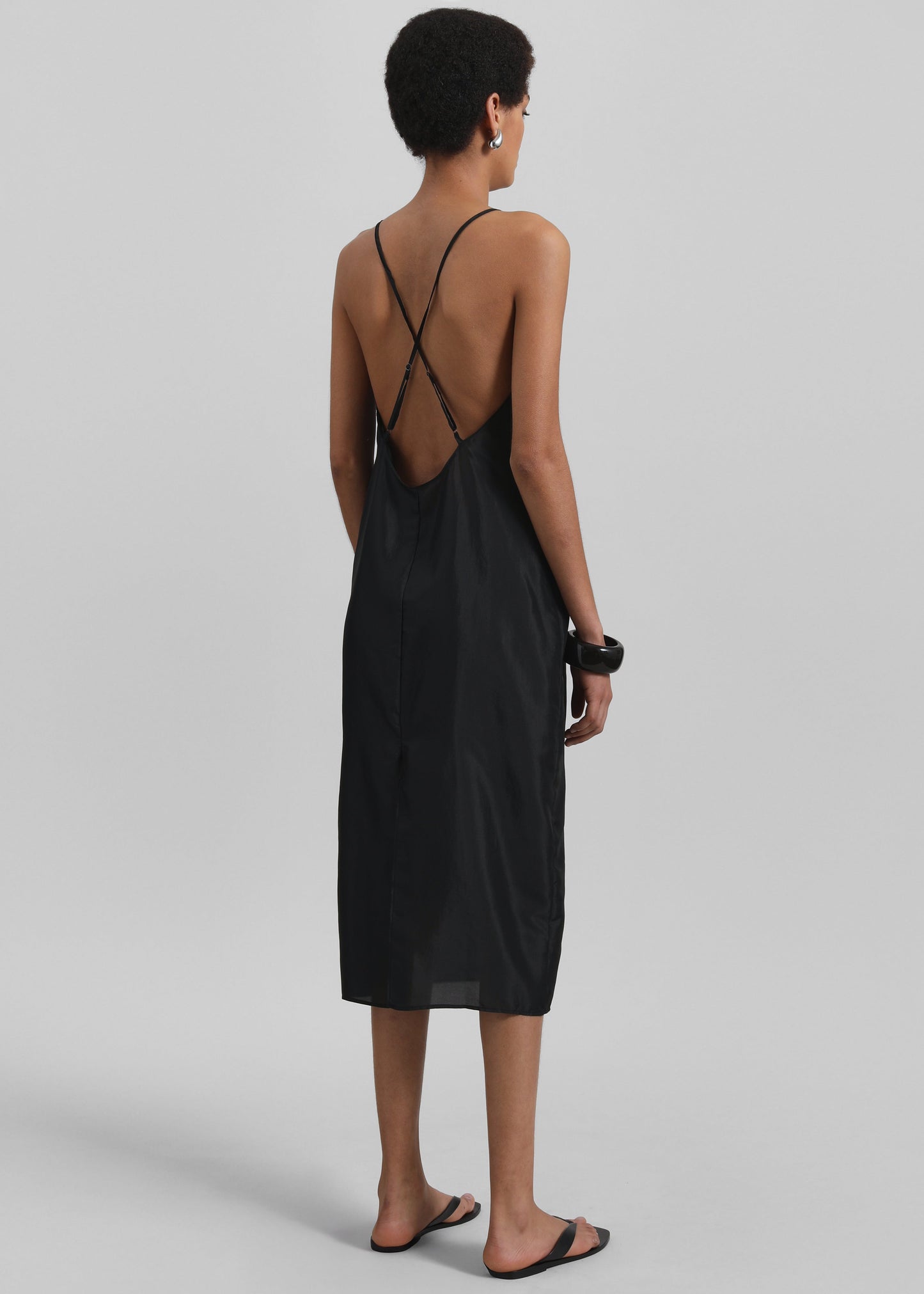 Vence Slip Dress - Black
