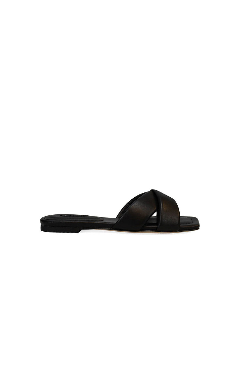 Vitta Nappa Leather Slide Sandals