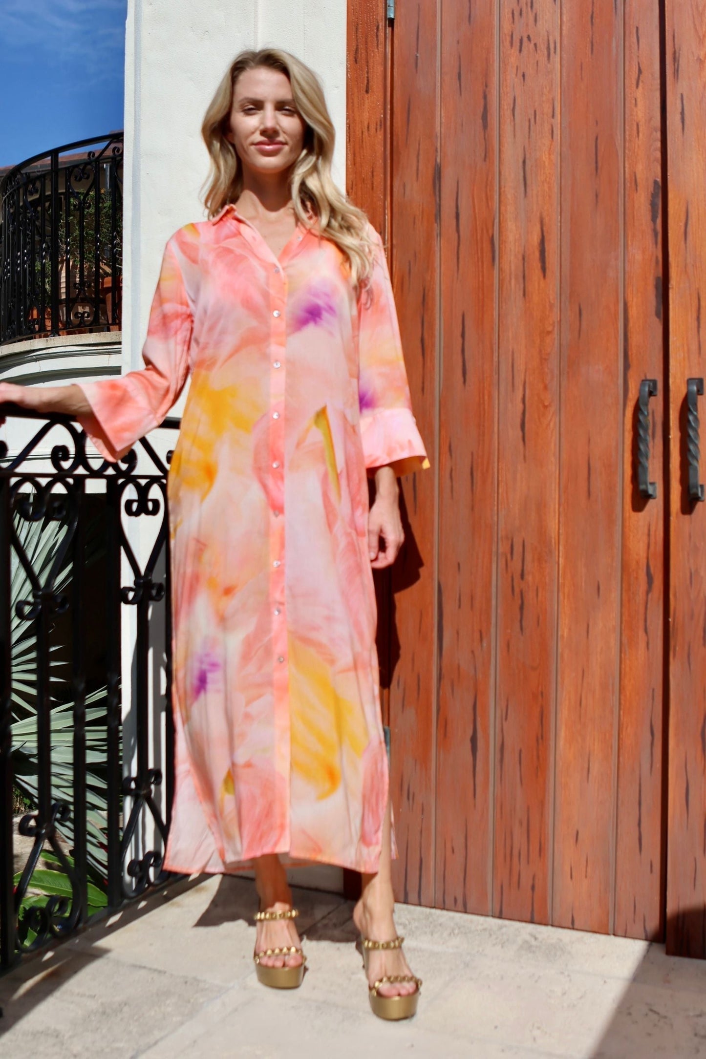 Lenny Chemisier Long Dress with Slit