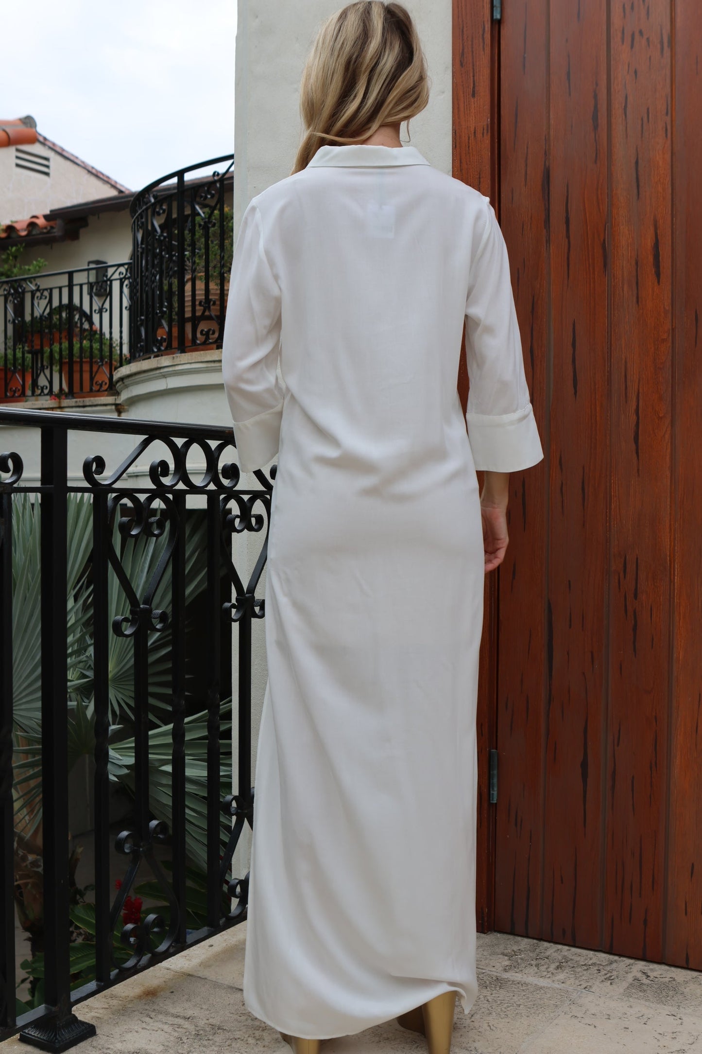 Lenny Chemisier Long Dress with Slit