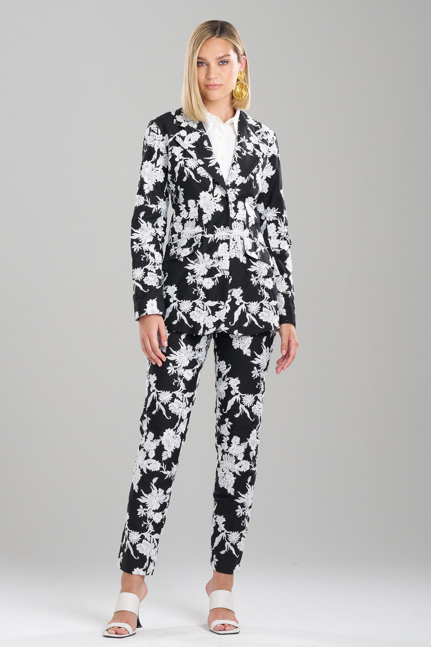 Tangier Embroidered Cotton Tailored Blazer