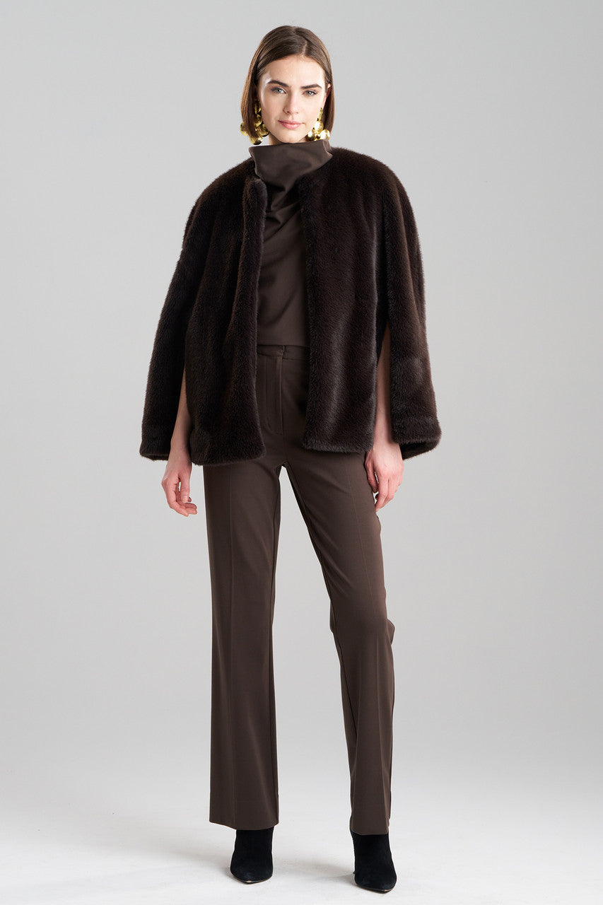 Faux Mink Cape