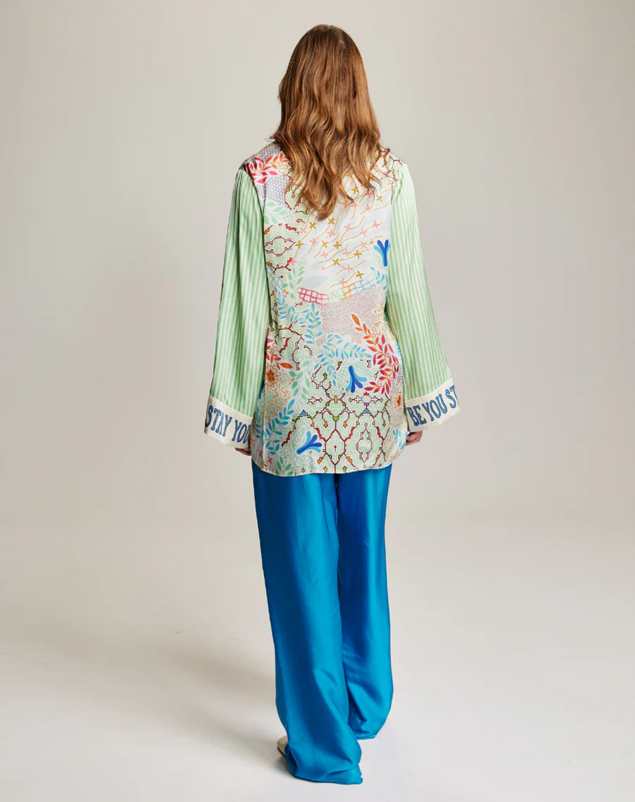 ME369 Mia Shipibo String Tie Blouse