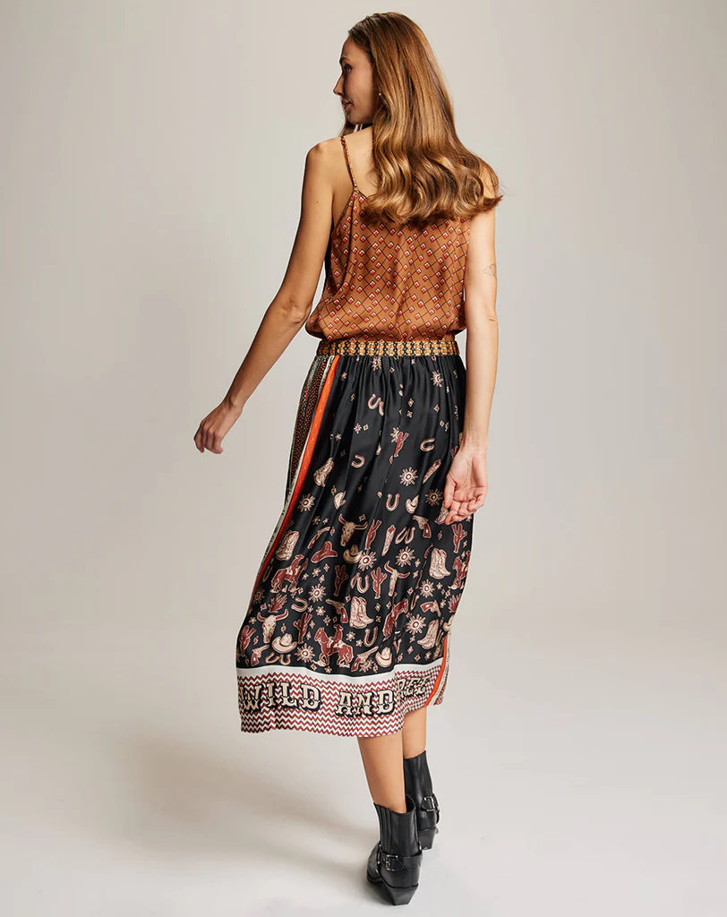 ME369 Vanessa Midi Skirt Rodeo